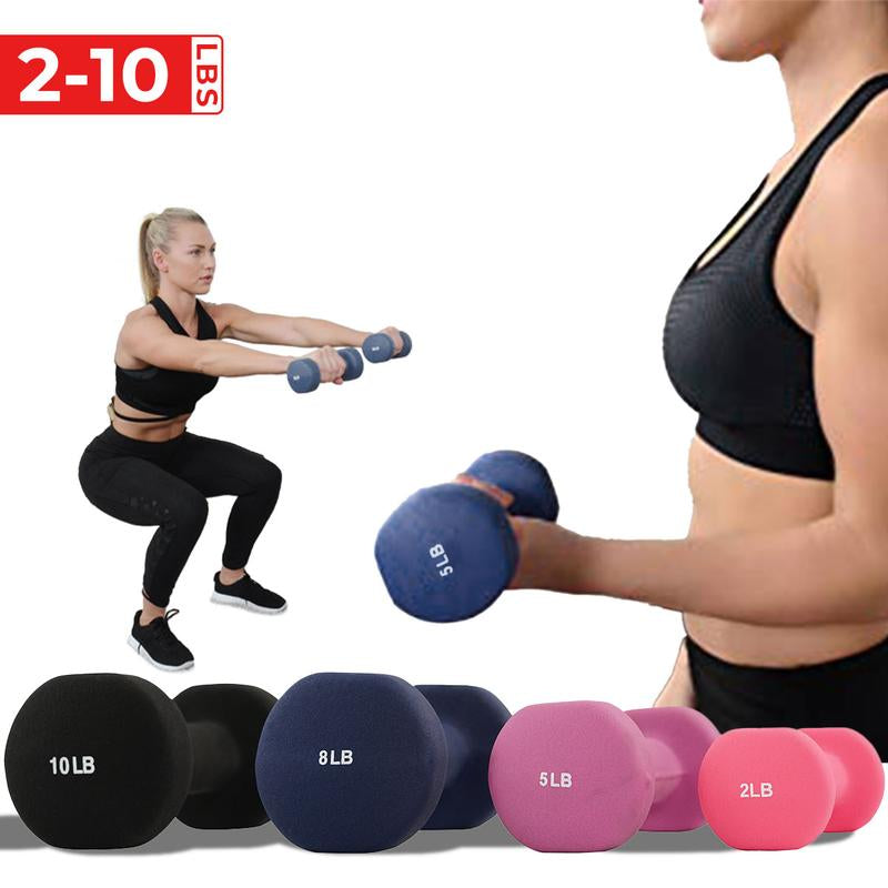  Pair Set of 2 Hex Dumbbells