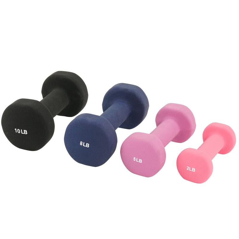  Pair Set of 2 Hex Dumbbells