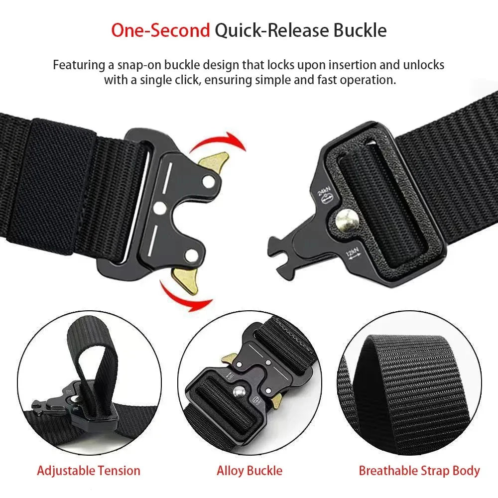 Heavy-Duty Tactical Belt