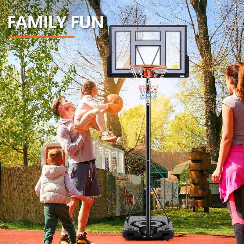 10FT Adjustable and Portable Basketball Hoop 