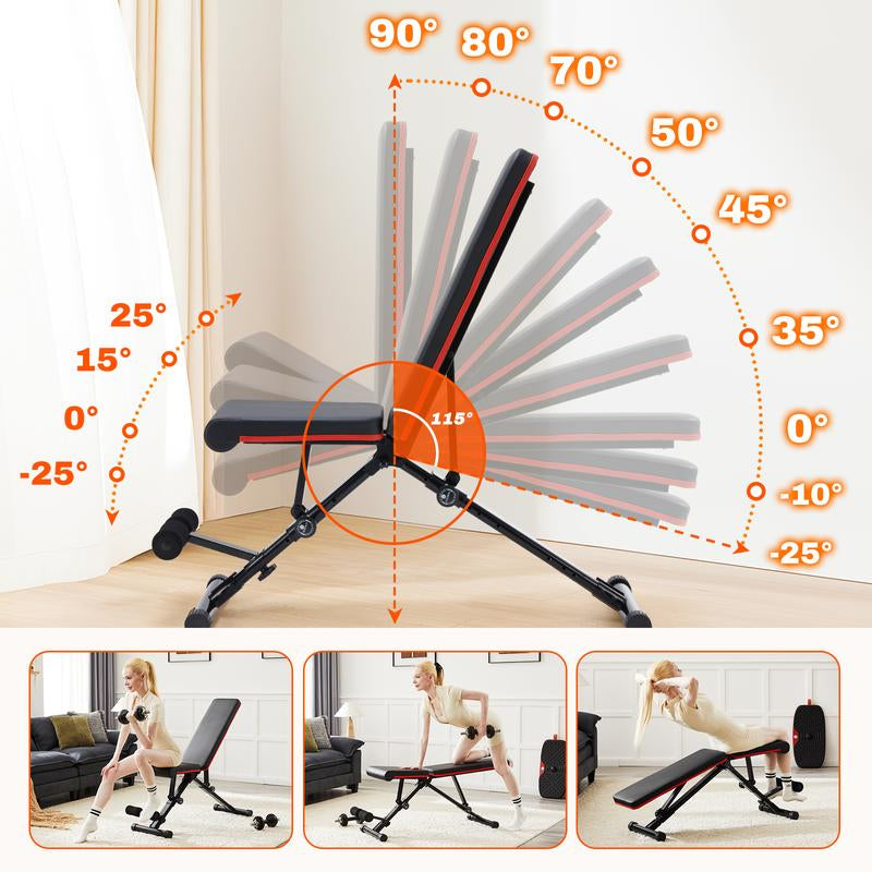  Foldable Workout Bench 