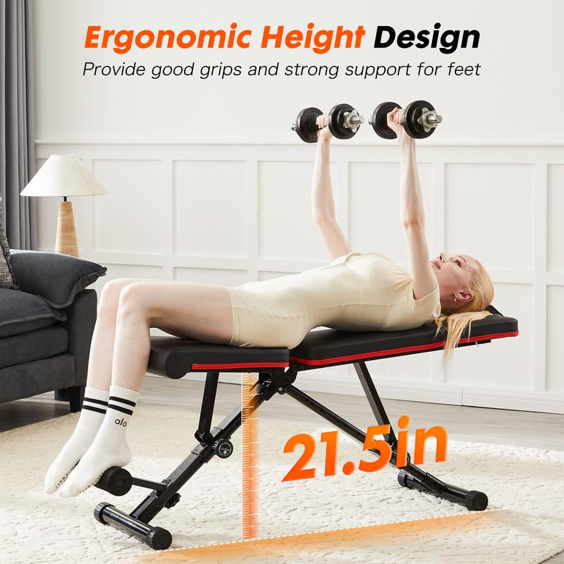  Foldable Workout Bench 